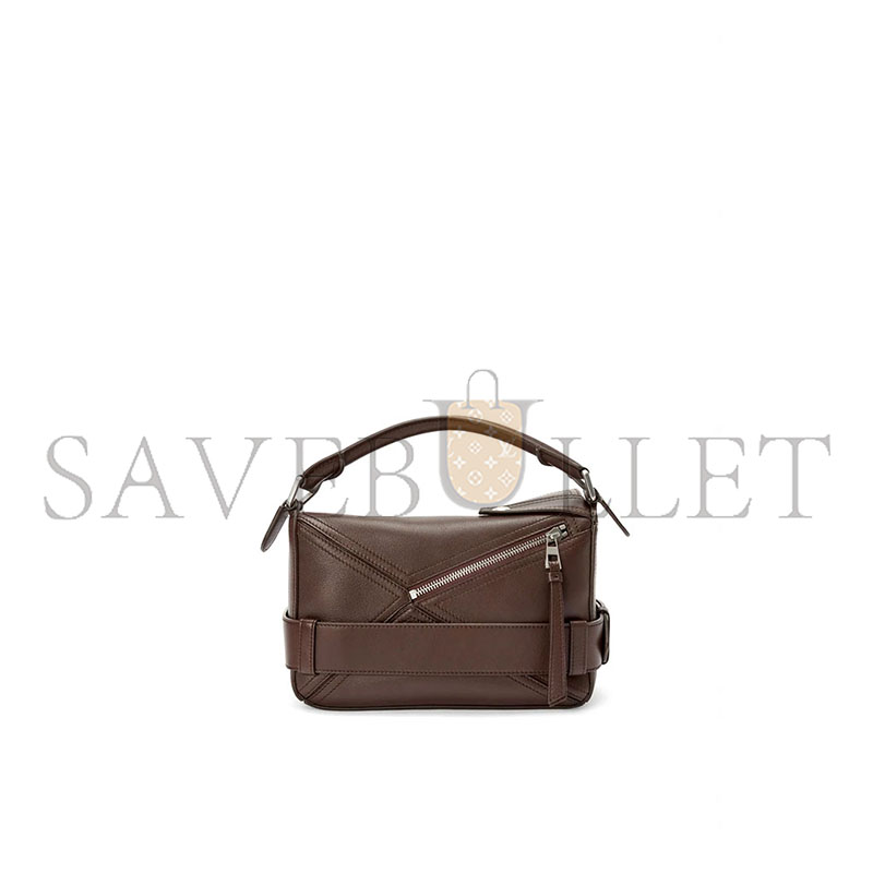 LOEWE SMALL PUZZLE BIKER BAG IN SHINY CALFSKIN A510S21XC7 (24*16.5*10.5cm)